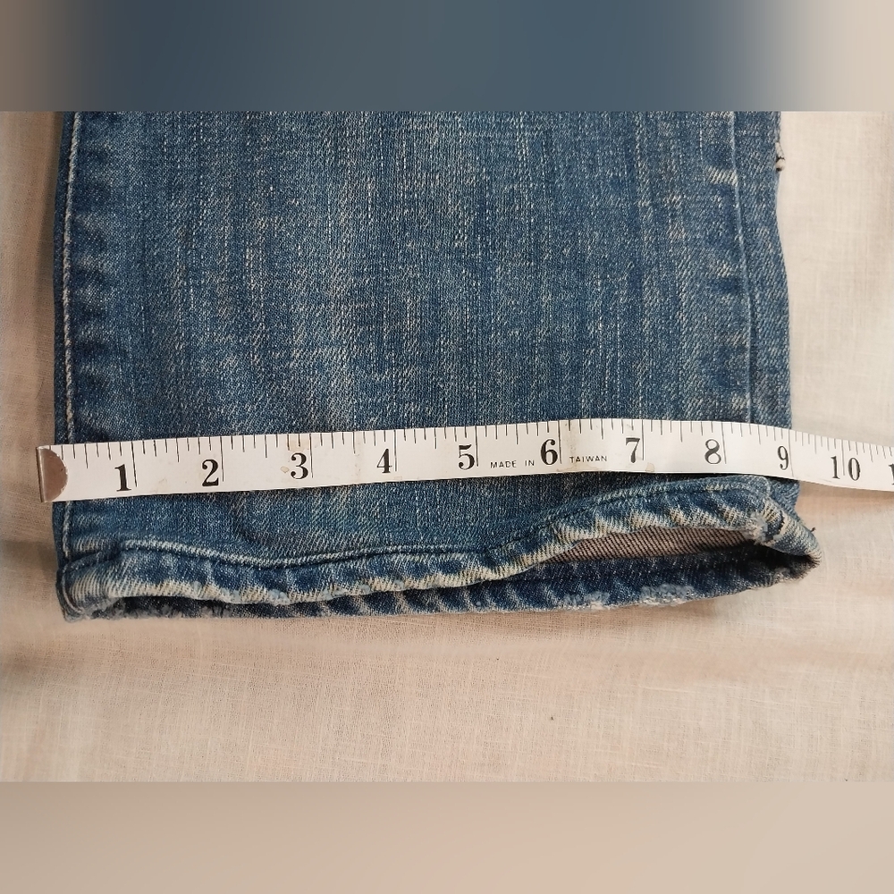 Diesel Industry Straight Leg Blue Denim Jeans Men’s Size 30x29 Distressed - Picture 14 of 16